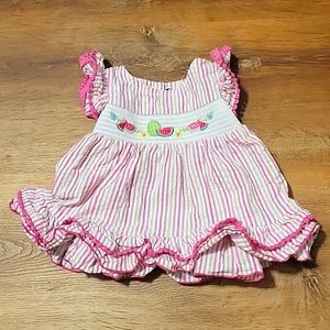 6 month Watermelon striped top